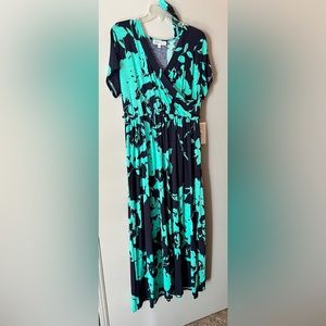 Meri Skye faux wrap dress 3X
